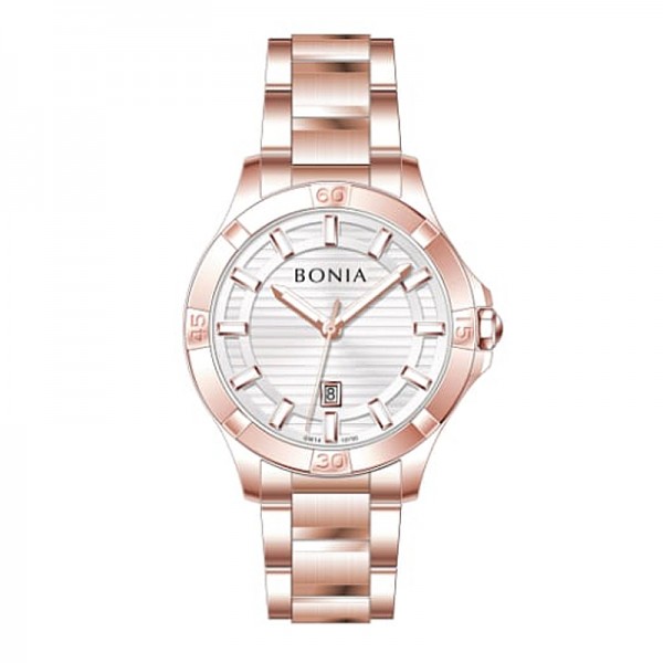 Bonia BNB10750-2512 Rosegold White